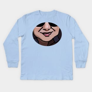 Face of a Friend with Outline Kids Long Sleeve T-Shirt